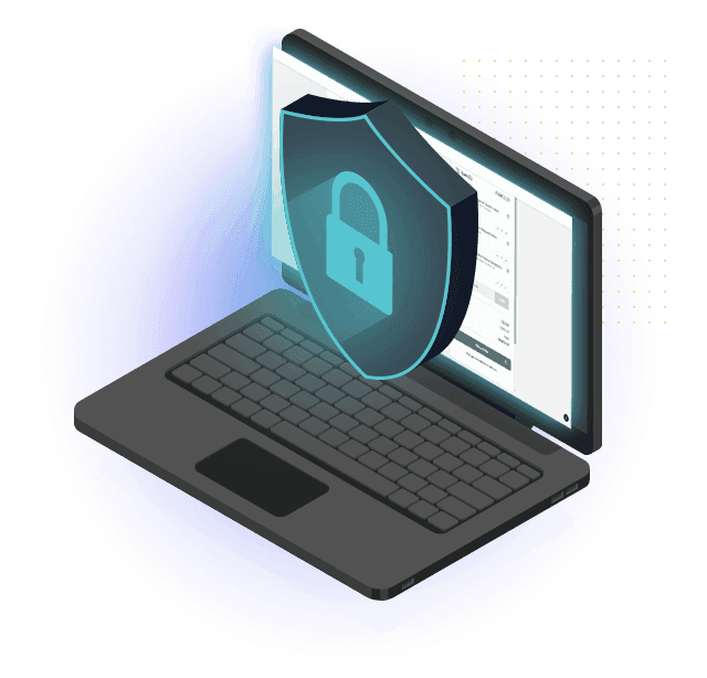 Laptop icon depicting ecommerce fraud protection
