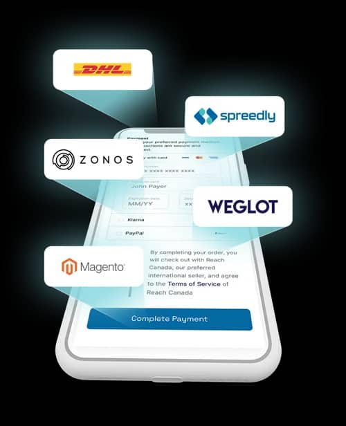 Reach has partnered with leading payments providers to facilitate the best cross-border experience for you and your customers 