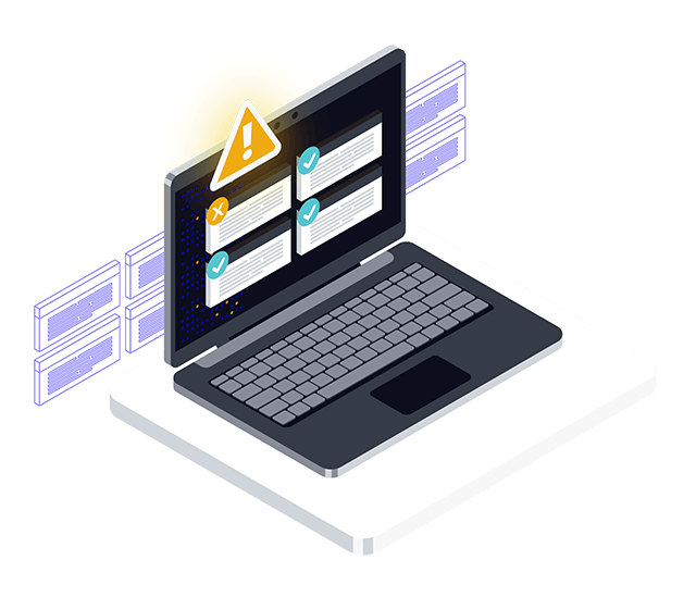 Laptop icon depicting ecommerce fraud controls